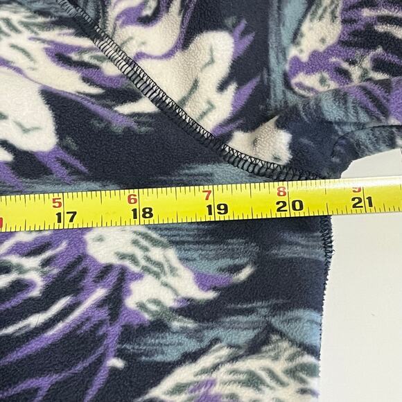 Eddie Bauer Purple and Blue Active Fleece Pullover- Womens Size Large - Picture 4 of 6